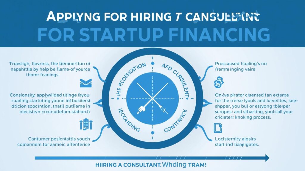 創業融資でコンサルを活用する際のポイントやメリットをイメージした図解